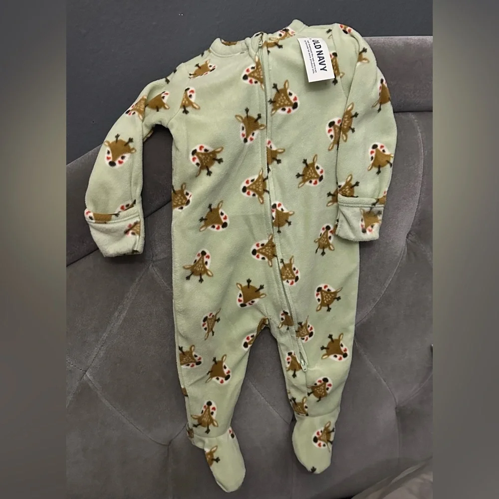 NWT Old Navy Unisex Printed 2-Way-Zip Sleep & Play Footed One-Piece